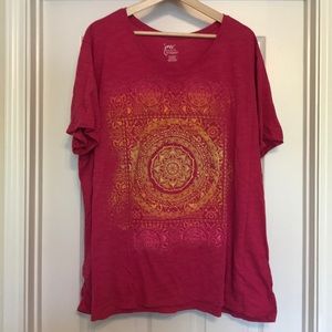 Like New Hanes Just My Size 4X Mandala TShirt